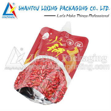 LIXING PACKAGING seafood spout pouch, seafood spout bag, seafood pouch with spout, seafood bag with spout