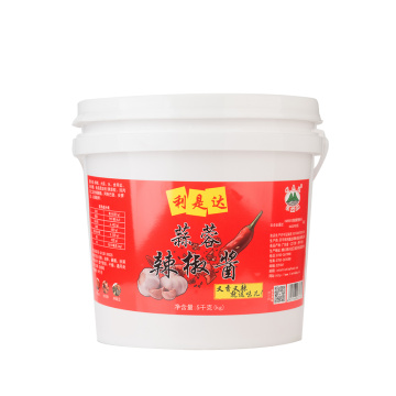 sauce piment à l&#39;ail 5kg tambour en plastique