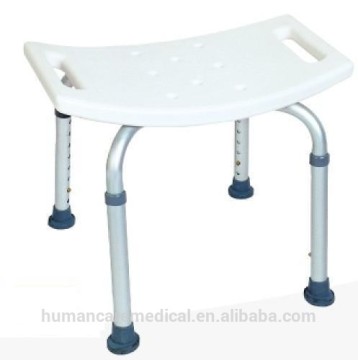 Aluminum sliding transfer bench for bathtub