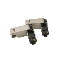 Cat5e 4Pin IP20 Rechtswinkel Metall RJ45 -Stecker