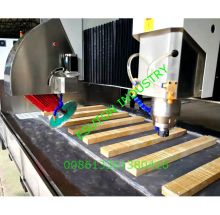 Automatic Double Heads Countertop Processing Machine: Sink Hole Cutting and Edge Profile Chamfer Cutter