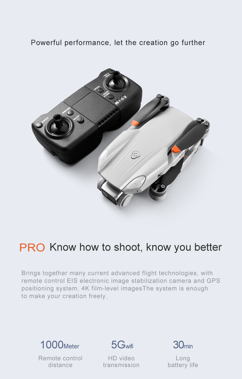 New K80 Air 2S GPS Drone 4K Professional drone Camera Aerial Photography Brushless Motor Foldable Four-Axis