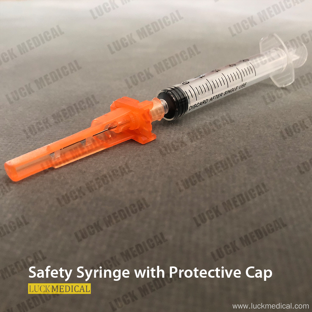 Sheath Lock Safety Needle Syringe