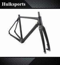 700C cyclocross carbon frame Full carbon cyclocross bicycle frame Toray T700 road bike frameset