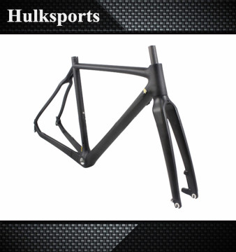 700C cyclocross carbon frame Full carbon cyclocross bicycle frame Toray T700 road bike frameset