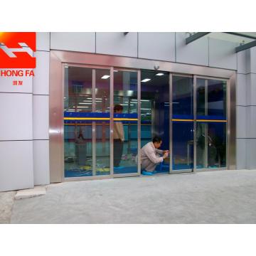 Automatic glass sliding door