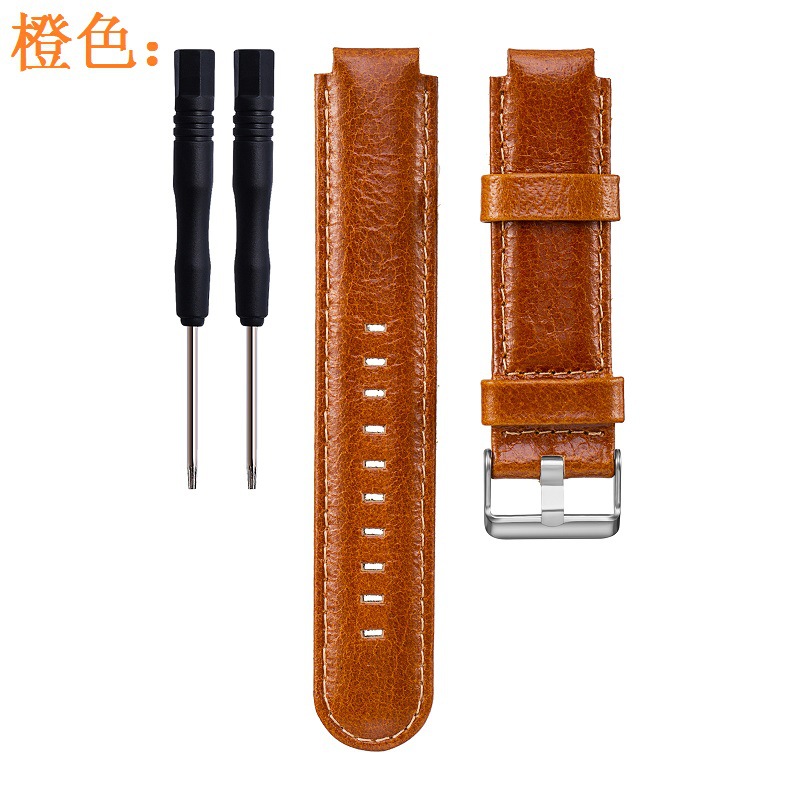 new paracord vegan handmade genuine leather sport watch band strap bracelet replacement for garmin 230 235