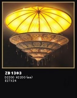 Venetian Style Fabric Shade Pendant lamp ZD1303