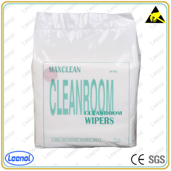 9''X9'' 130gsm Lint Free Polyester ESD Cleanroom Wipes