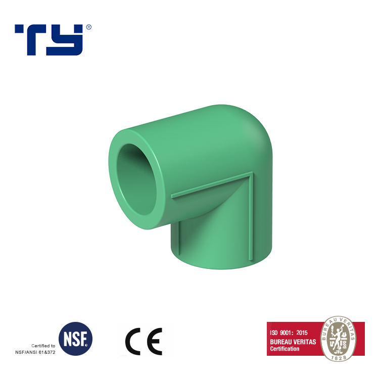 TY High quality GB PPR fittings & pipes for water supply 90DEG ELBOW Cheap Full Size factory price list discount