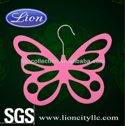 LEC-P5017 Butterfly Plastic Hanger For Tie and Scarf Clothes Holes Belt Ties Hangers