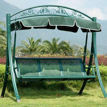 Deluxe Swing Chair Lie Bed with Noblest Purple Fabric Design