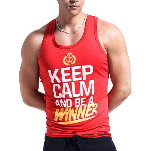 Y back mens cotton fitness gym stringer singlet