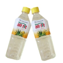 PET bottle 250ml 500ml 1000ml  aloe vera drink with pulps aloe drink  low sugar