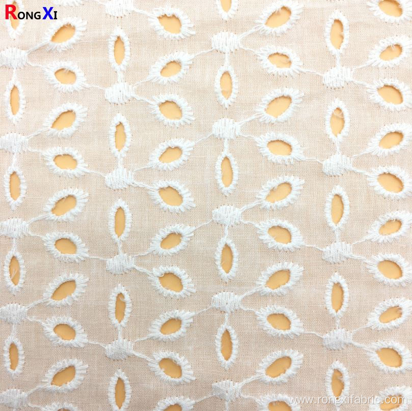 Cotton Eyelet Fabric 100% Cotton lace fabric