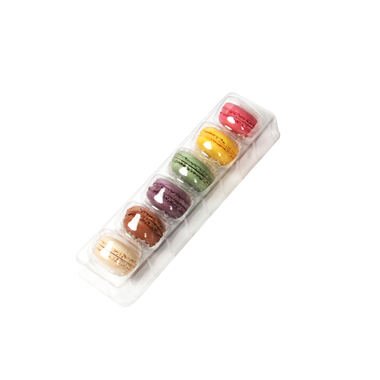 Transparente Macaron-Blisterschale aus PET-Kunststoff
