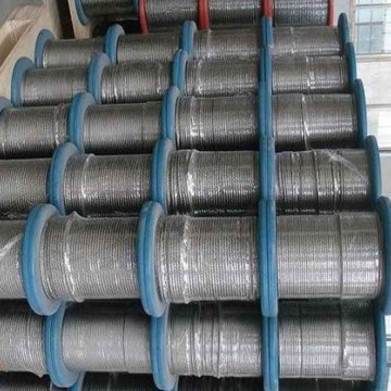 1X19 stainless steel wire rope 1/4in 316