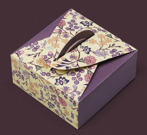 wholesale elegent printed square paper packaging box for luxury gift