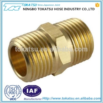 Equal male thread, BSPT X BSPT brass adaptor