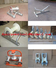 Cable roller, galvanized,Cable roller with ground plate,Cable Guides rollers