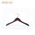 EISHO Wooden Dark Walnut Hangers Wholesale