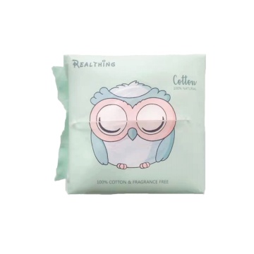 Lingettes biodégradables de nettoyage doux 100% coton