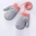 Thick warm children's gloves with fleece for women
