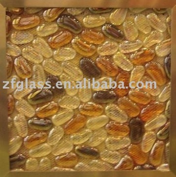 glass pebble mosaic tile