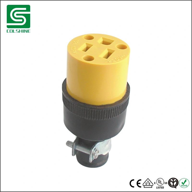 North American Socket Yellow/Black