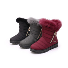 Large size warm waterproof cloth snow boots