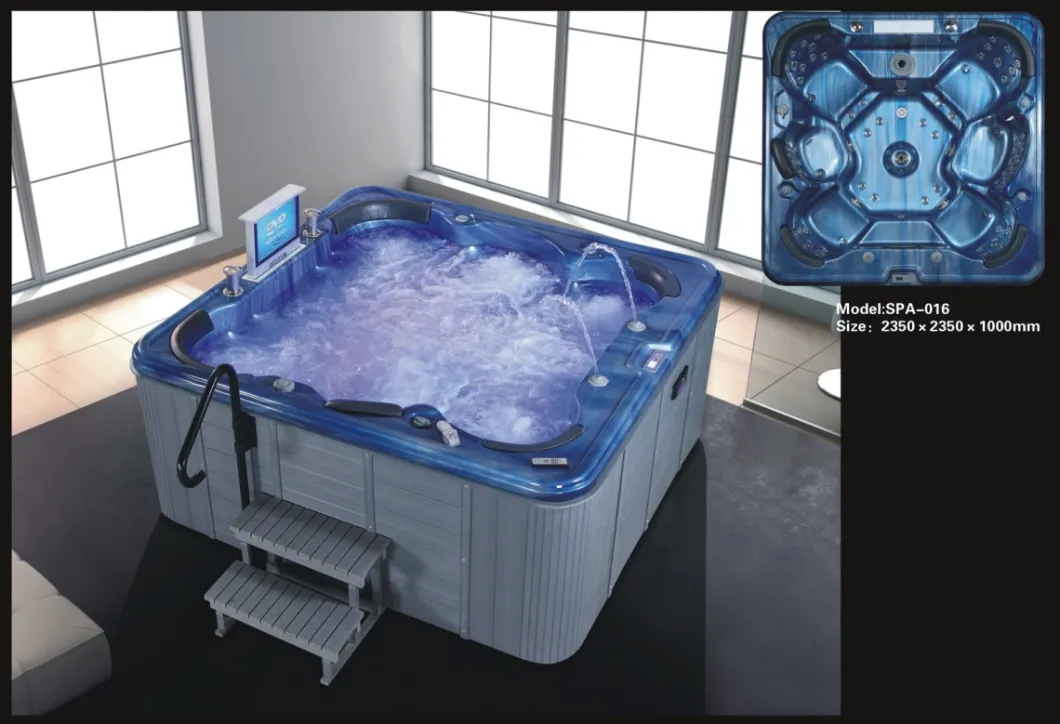 Whirlpool 6 Person Square Comfort Drop in Sexy Massage SPA