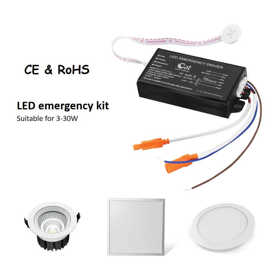 Alimentatore automatico di emergenza da 30 W per LED