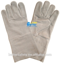 Long Cheap No lining Split Cowhide leather work glove
