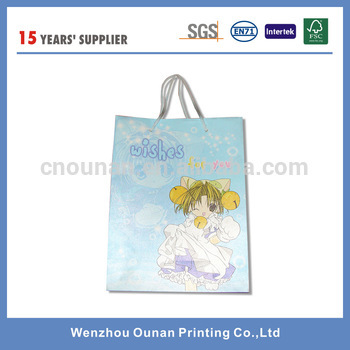 Customized paper shopping bag