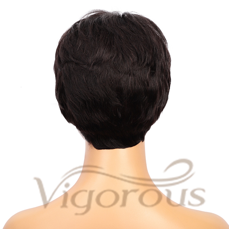 Natural Looking With Bangs For Black Women Unprocessed Raw Straight Dropshipping 100% Brazilian Real Human Hair Brazilian