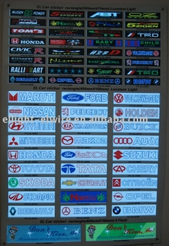 EL Car Sticker,EL light,EL sheet,el auto sticker