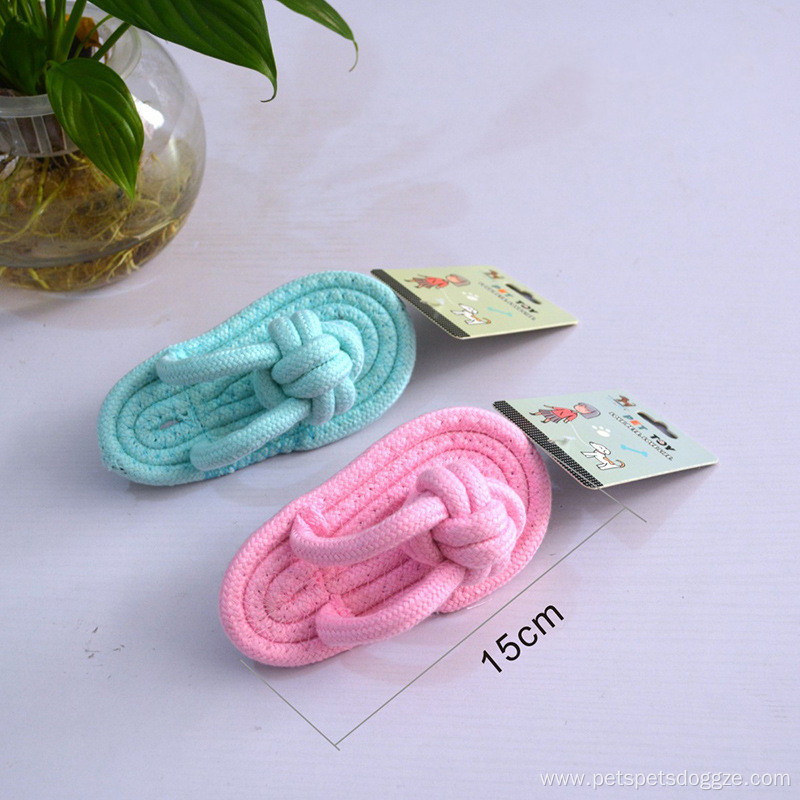 New Candy Color Cotton Rope Chew Dog Toy