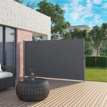 Retractable Patio Awning: Sun Shade, Wind Screen & Privacy Blind – Waterproof