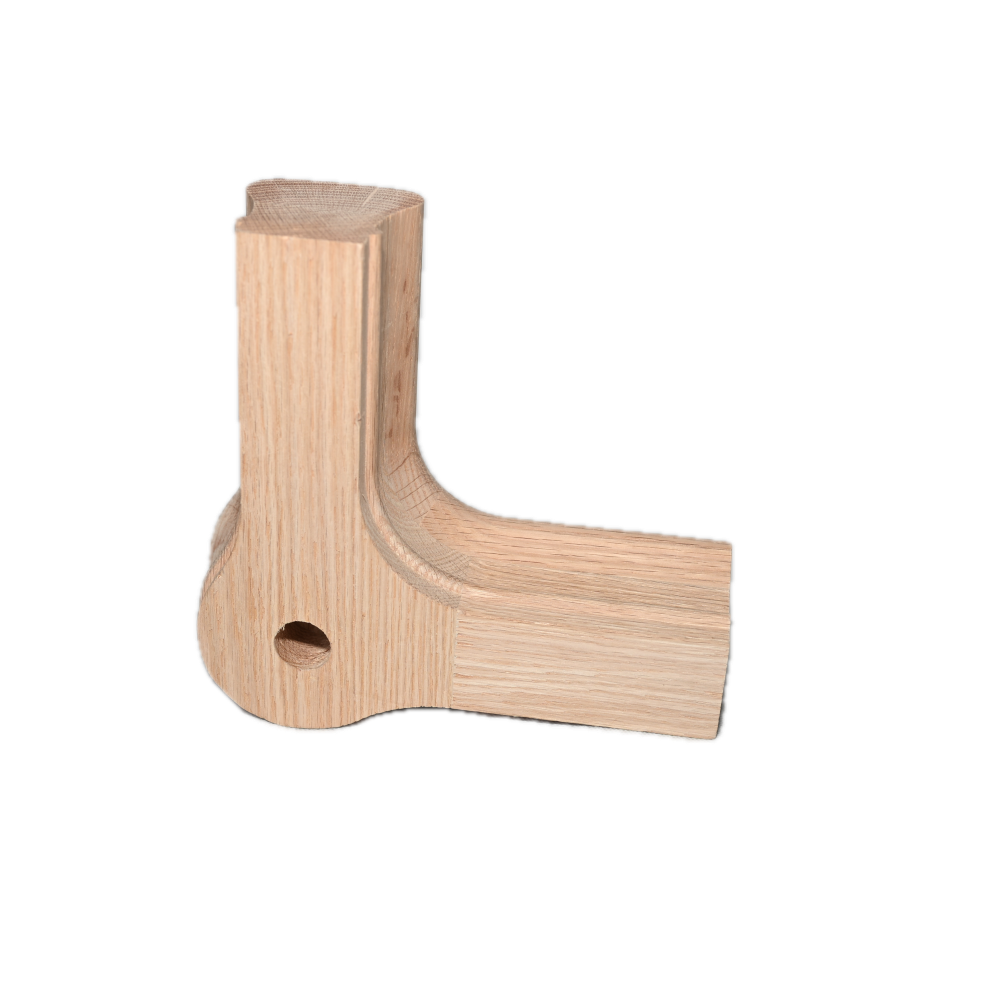 Sudut dengan Tangga Balusters & Newel Post
