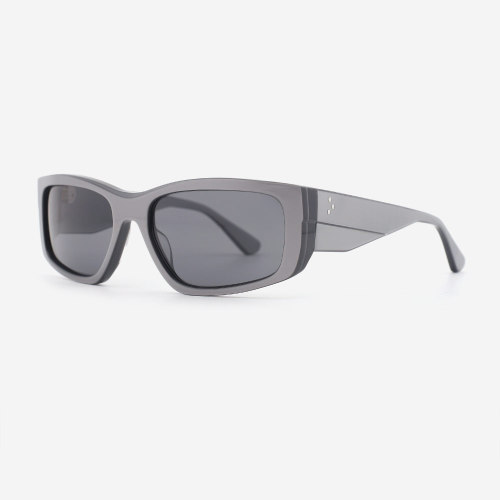 Rectangular Fashion Sports Acetate Men's Sunglasses 23A8041