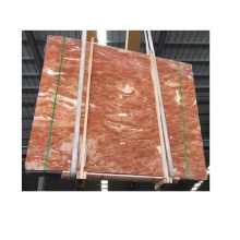 Tennessee Light Rose Marble and Slivenecky Red Marble for Reception Desk