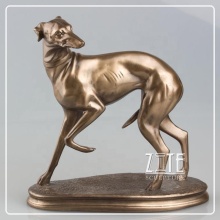 Handmade Best Quality Decoration brass statues bronze dog sculpture