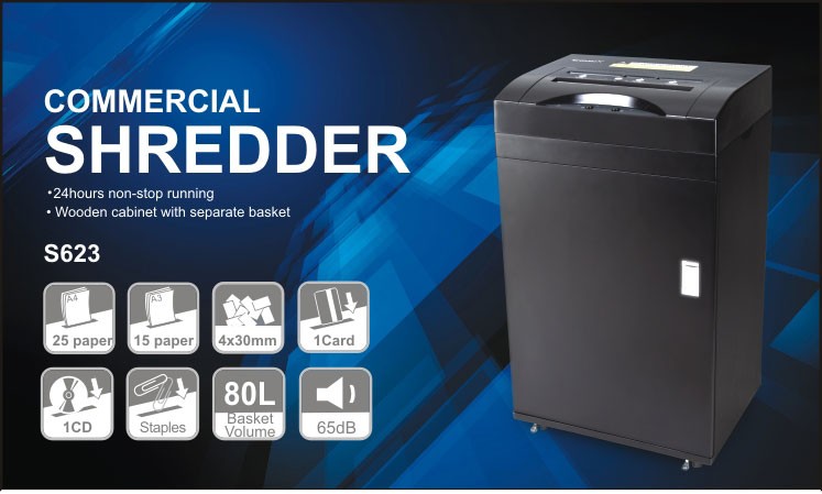 Super silent with 80L bin for paper and CD,card ,Office Paper Shredder