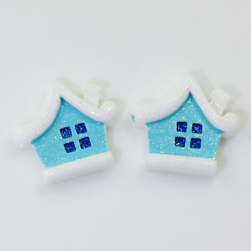 New Charm Mini House Shaped Beads Slime Flatback Harze Kinder Spielzeug Dekor Puppenhaus Machen Spacer Phone Shell Charms