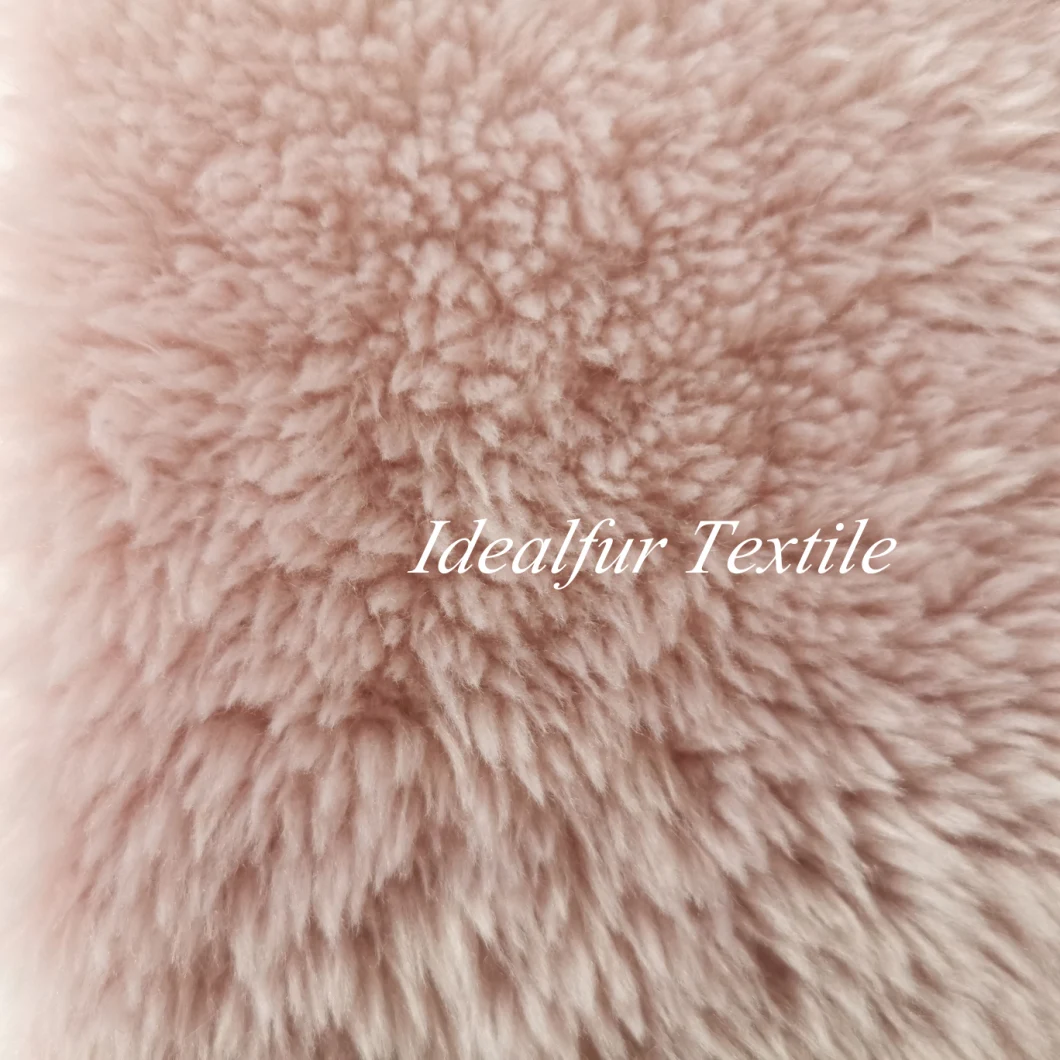 High Quality Suede Bonded Sherpa Faux Fur Fabric for Garment