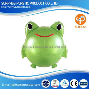 frog shape inflatable toy ball