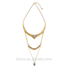 Stock Fashion Vintage resin statement necklaces alloy Choker necklaces XL703