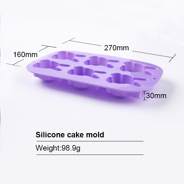molde de rebanada de pastel de silicona silicone cake slice mold
