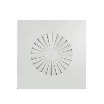 air conditioning square swirl ceiling diffuser fixed blades