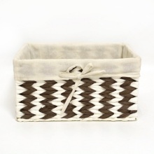 Affordable Easter Weave Paper Rope Storage Baskets with Lining - Set of 4